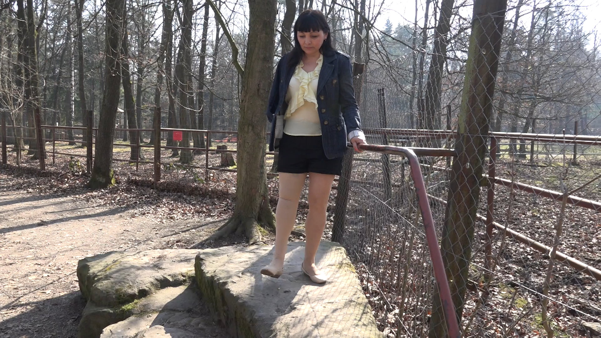 Rimma Walking with prosthesis 